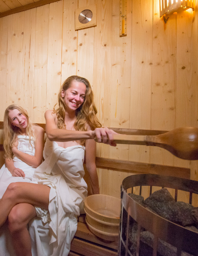 Domek z sauną i jacuzzi